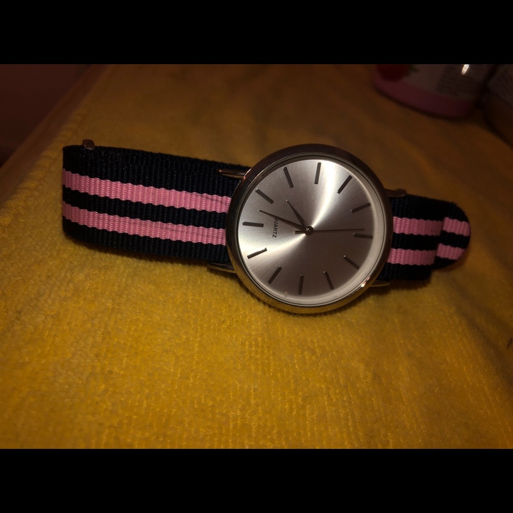 Striped watch